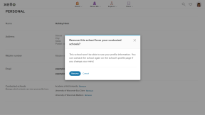 The student is removing a school from their list of contacted schools. The modal is confirming the student wants to remove the school. 